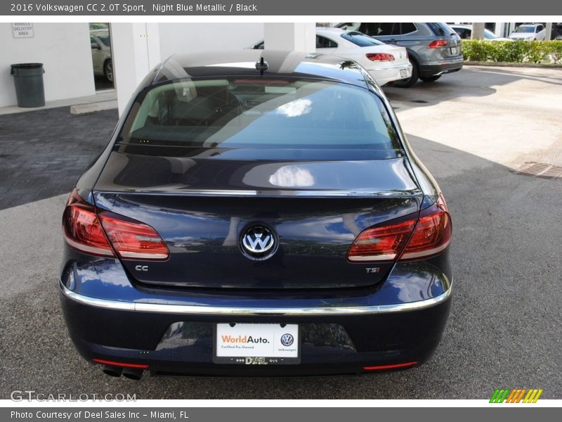 Night Blue Metallic / Black 2016 Volkswagen CC 2.0T Sport