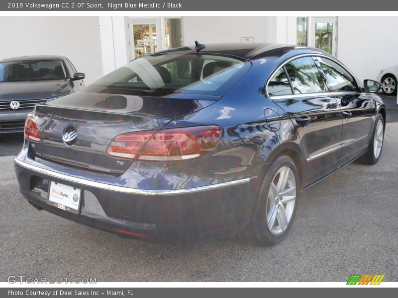 Night Blue Metallic / Black 2016 Volkswagen CC 2.0T Sport