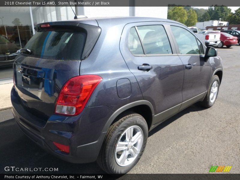 Storm Blue Metallic / Jet Black 2018 Chevrolet Trax LS AWD