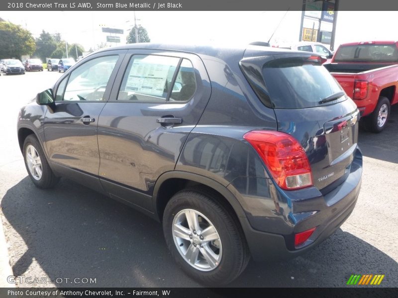 Storm Blue Metallic / Jet Black 2018 Chevrolet Trax LS AWD