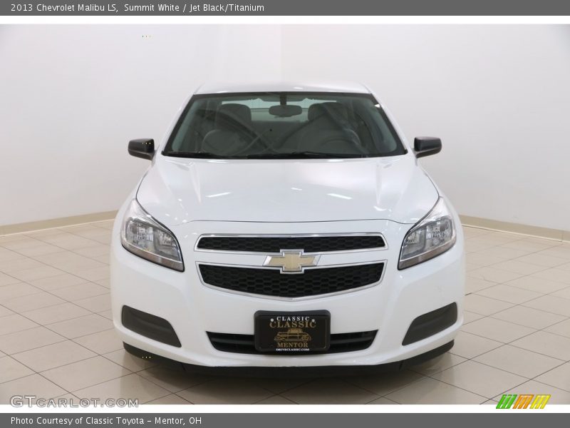 Summit White / Jet Black/Titanium 2013 Chevrolet Malibu LS