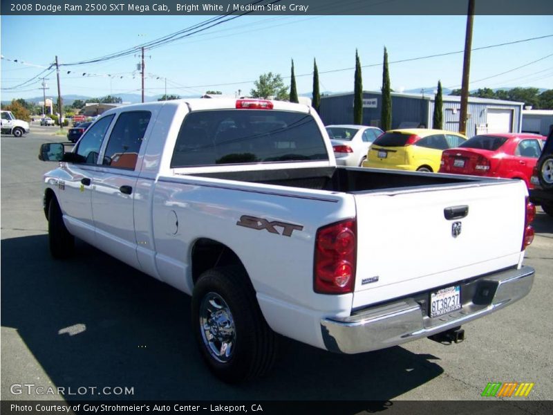 Bright White / Medium Slate Gray 2008 Dodge Ram 2500 SXT Mega Cab