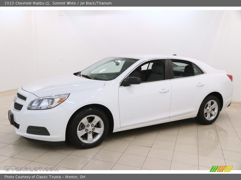 Summit White / Jet Black/Titanium 2013 Chevrolet Malibu LS