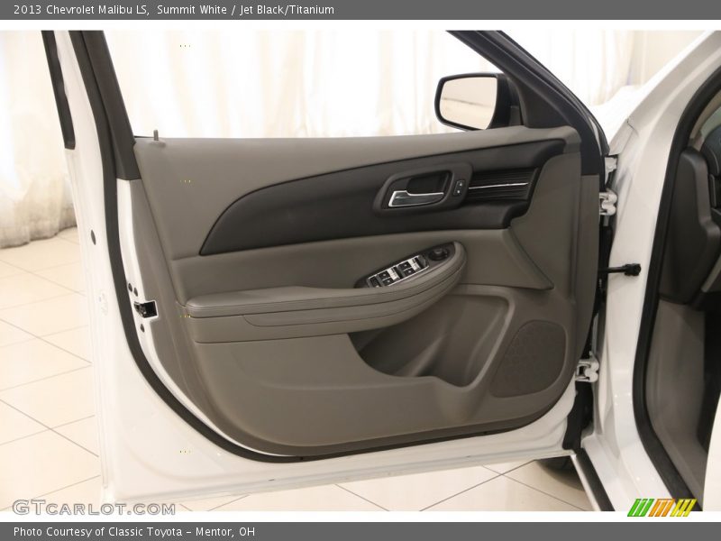 Summit White / Jet Black/Titanium 2013 Chevrolet Malibu LS