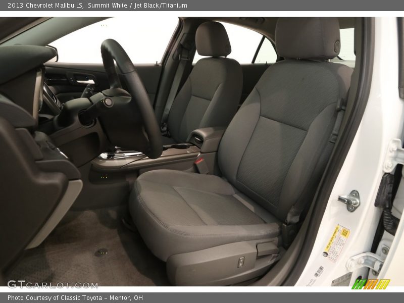 Summit White / Jet Black/Titanium 2013 Chevrolet Malibu LS