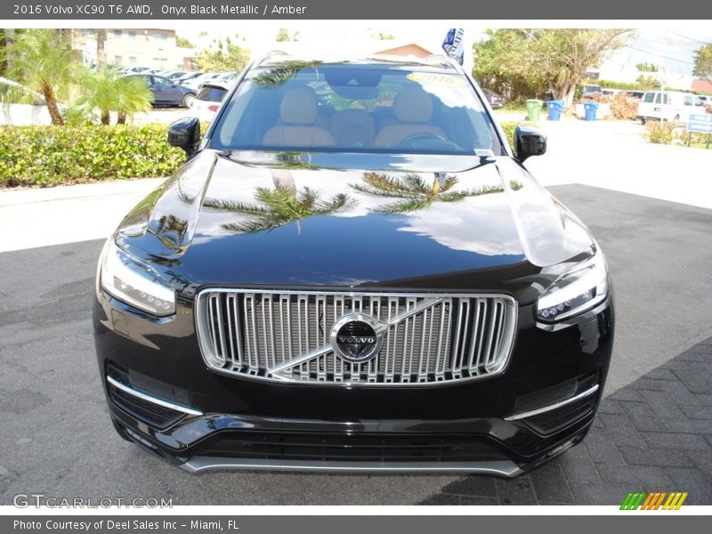 Onyx Black Metallic / Amber 2016 Volvo XC90 T6 AWD