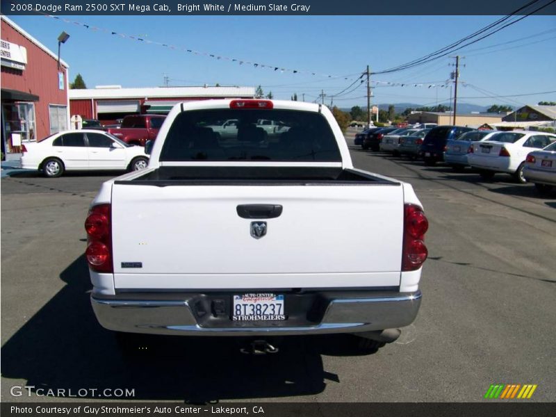 Bright White / Medium Slate Gray 2008 Dodge Ram 2500 SXT Mega Cab