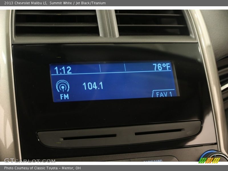 Summit White / Jet Black/Titanium 2013 Chevrolet Malibu LS