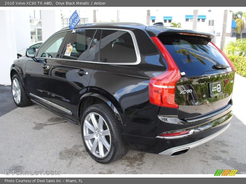 Onyx Black Metallic / Amber 2016 Volvo XC90 T6 AWD