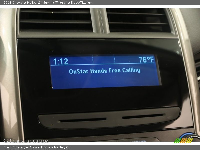 Summit White / Jet Black/Titanium 2013 Chevrolet Malibu LS