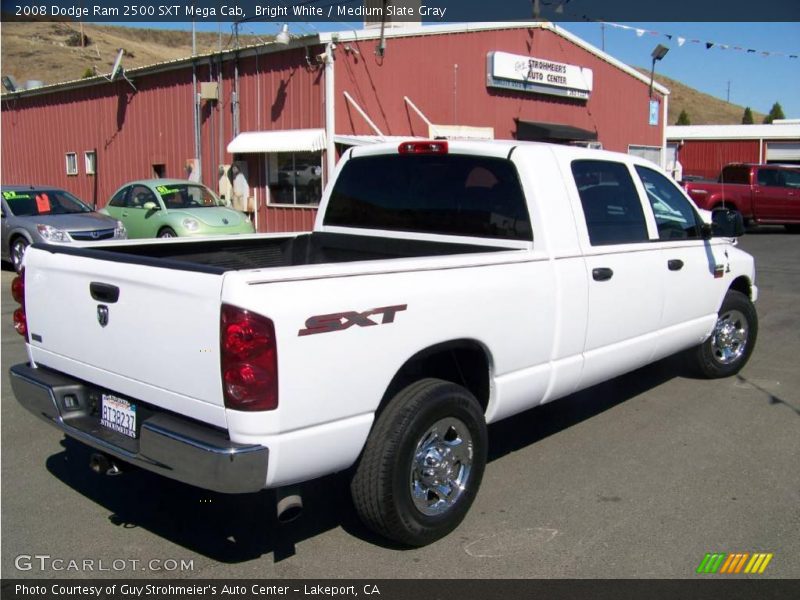 Bright White / Medium Slate Gray 2008 Dodge Ram 2500 SXT Mega Cab