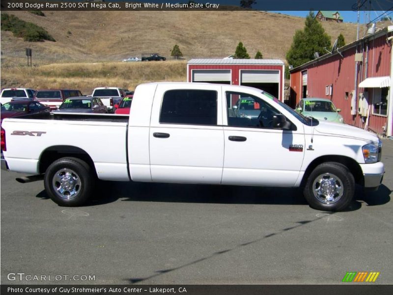 Bright White / Medium Slate Gray 2008 Dodge Ram 2500 SXT Mega Cab