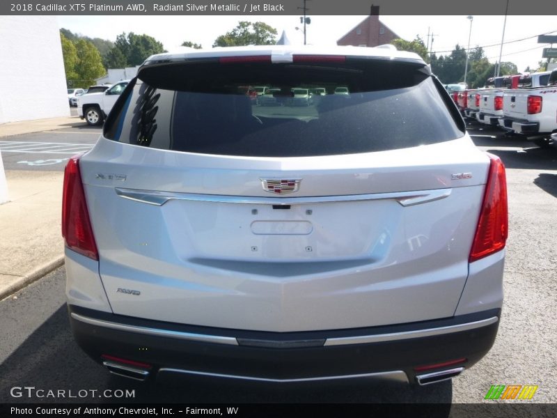 Radiant Silver Metallic / Jet Black 2018 Cadillac XT5 Platinum AWD