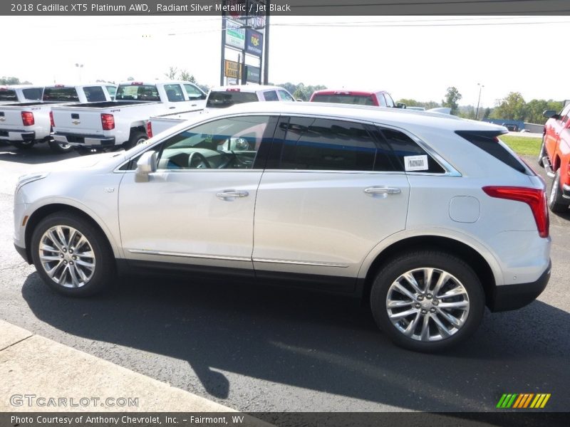 Radiant Silver Metallic / Jet Black 2018 Cadillac XT5 Platinum AWD