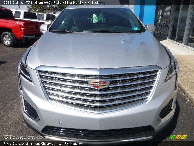 Radiant Silver Metallic / Jet Black 2018 Cadillac XT5 Platinum AWD