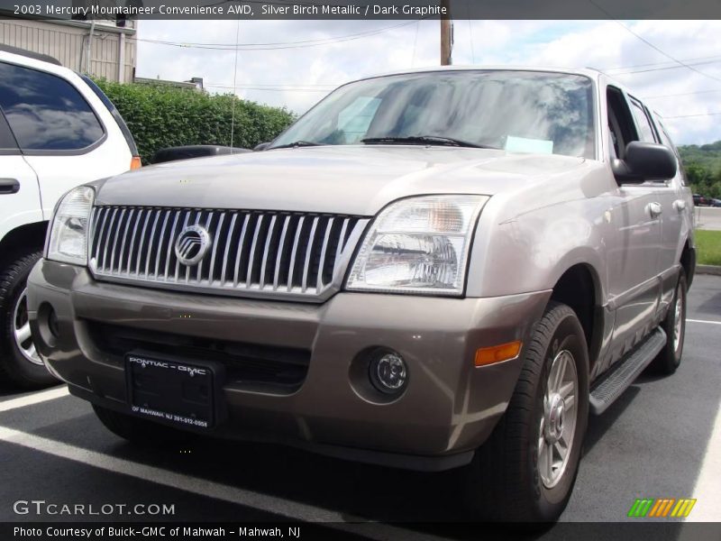 Silver Birch Metallic / Dark Graphite 2003 Mercury Mountaineer Convenience AWD