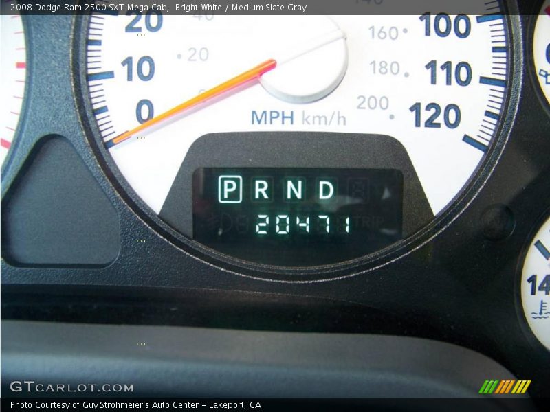 Bright White / Medium Slate Gray 2008 Dodge Ram 2500 SXT Mega Cab