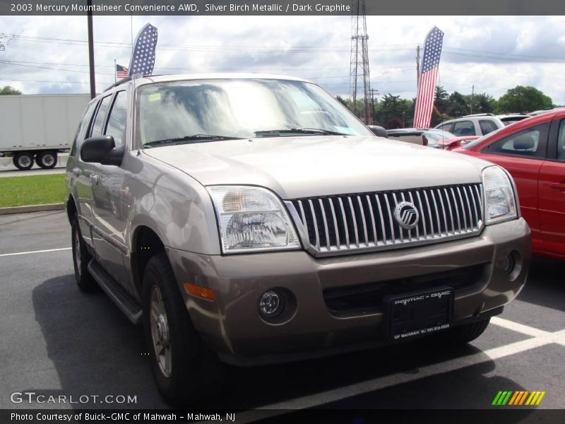Silver Birch Metallic / Dark Graphite 2003 Mercury Mountaineer Convenience AWD