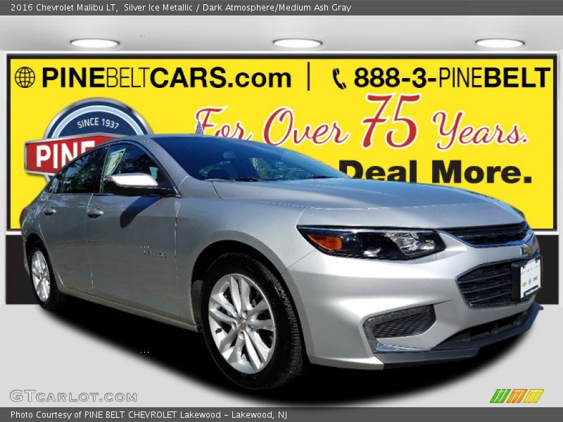 Silver Ice Metallic / Dark Atmosphere/Medium Ash Gray 2016 Chevrolet Malibu LT