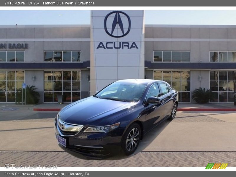Fathom Blue Pearl / Graystone 2015 Acura TLX 2.4