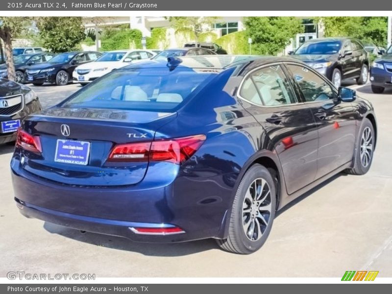 Fathom Blue Pearl / Graystone 2015 Acura TLX 2.4
