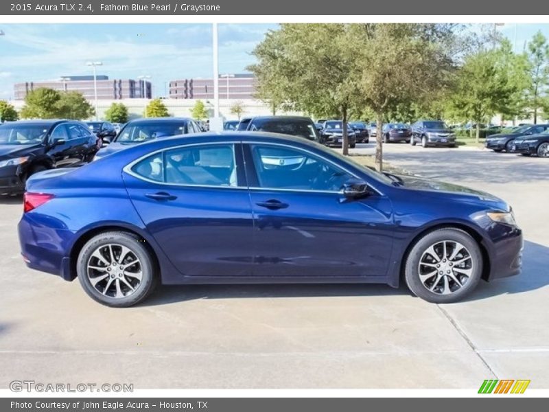 Fathom Blue Pearl / Graystone 2015 Acura TLX 2.4