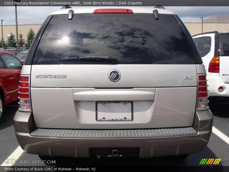 Silver Birch Metallic / Dark Graphite 2003 Mercury Mountaineer Convenience AWD
