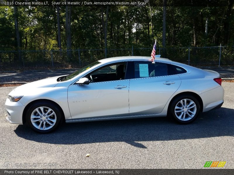 Silver Ice Metallic / Dark Atmosphere/Medium Ash Gray 2016 Chevrolet Malibu LT