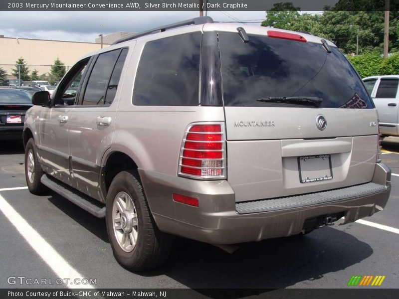 Silver Birch Metallic / Dark Graphite 2003 Mercury Mountaineer Convenience AWD