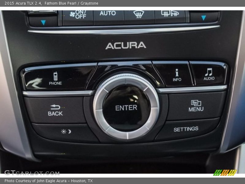 Fathom Blue Pearl / Graystone 2015 Acura TLX 2.4
