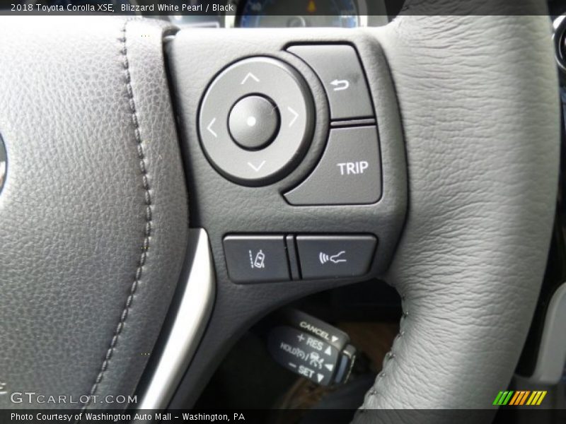 Controls of 2018 Corolla XSE