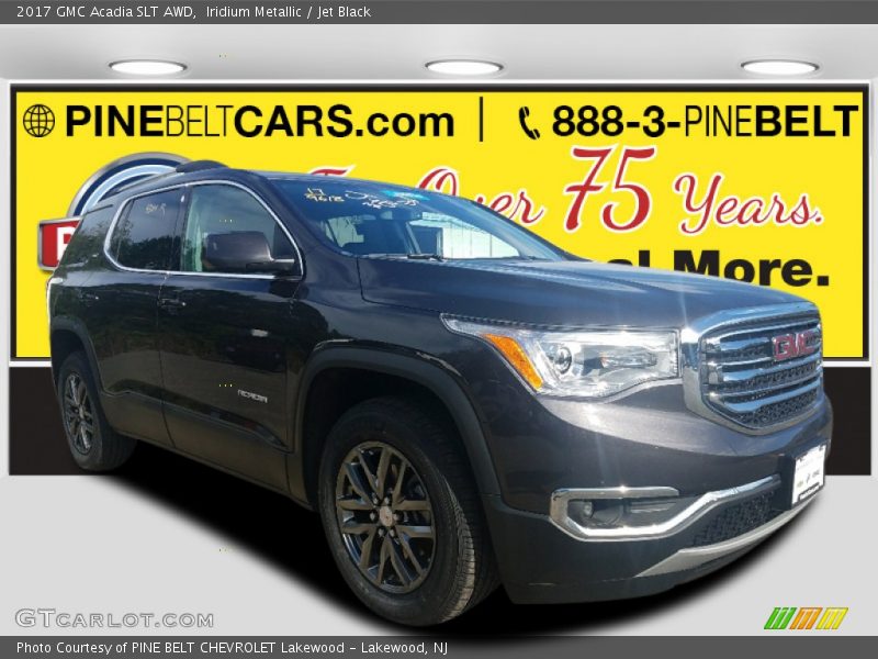 Iridium Metallic / Jet Black 2017 GMC Acadia SLT AWD