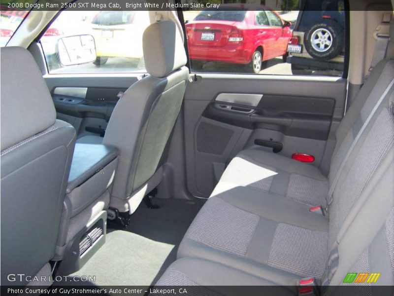 Bright White / Medium Slate Gray 2008 Dodge Ram 2500 SXT Mega Cab