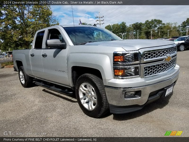 Silver Ice Metallic / Jet Black/Dark Ash 2014 Chevrolet Silverado 1500 LT Double Cab