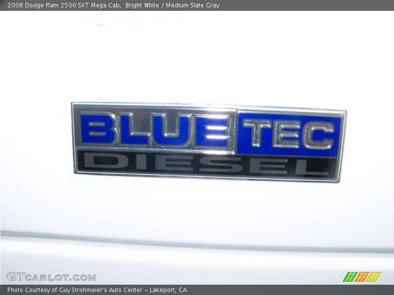 Bright White / Medium Slate Gray 2008 Dodge Ram 2500 SXT Mega Cab