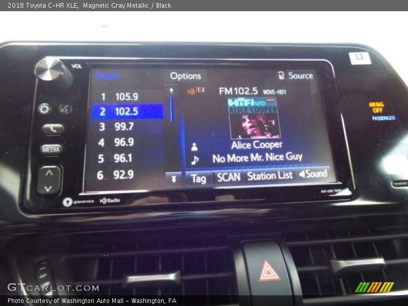 Magnetic Gray Metallic / Black 2018 Toyota C-HR XLE