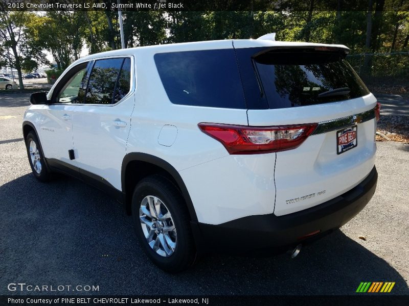 Summit White / Jet Black 2018 Chevrolet Traverse LS AWD