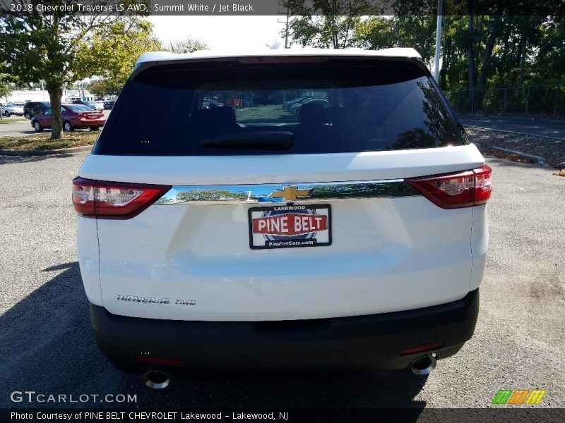 Summit White / Jet Black 2018 Chevrolet Traverse LS AWD