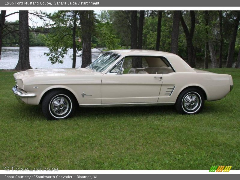 Sahara Beige / Parchment 1966 Ford Mustang Coupe