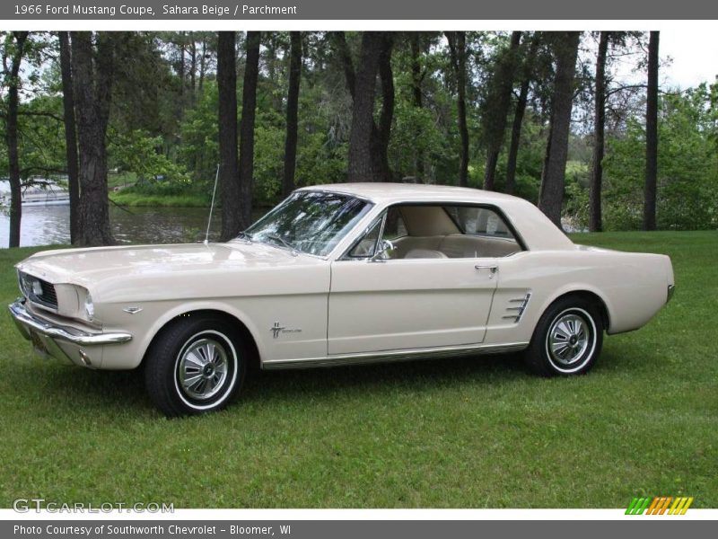 Sahara Beige / Parchment 1966 Ford Mustang Coupe