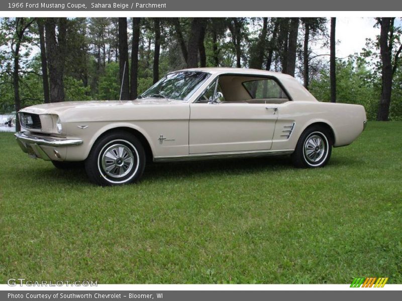 Sahara Beige / Parchment 1966 Ford Mustang Coupe