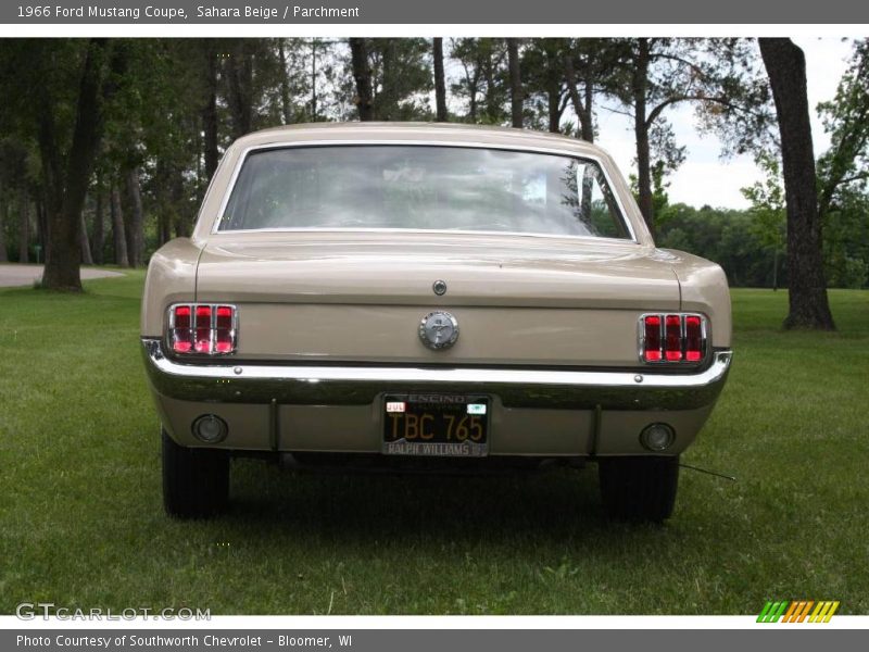 Sahara Beige / Parchment 1966 Ford Mustang Coupe