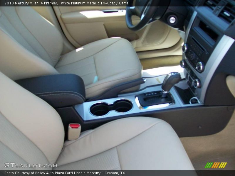 White Platinum Metallic Tri-Coat / Camel 2010 Mercury Milan I4 Premier