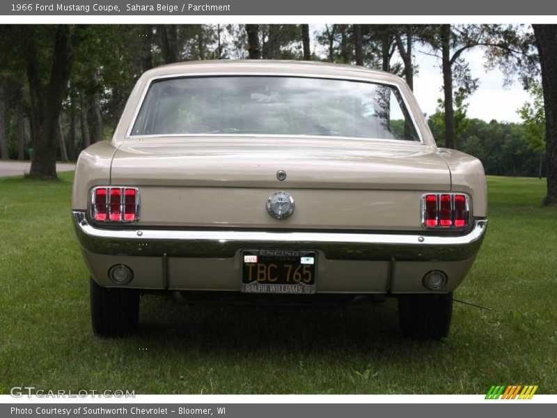 Sahara Beige / Parchment 1966 Ford Mustang Coupe
