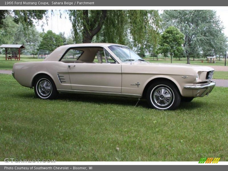 Sahara Beige / Parchment 1966 Ford Mustang Coupe