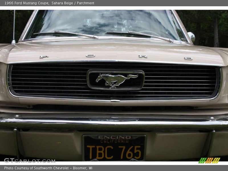 Sahara Beige / Parchment 1966 Ford Mustang Coupe