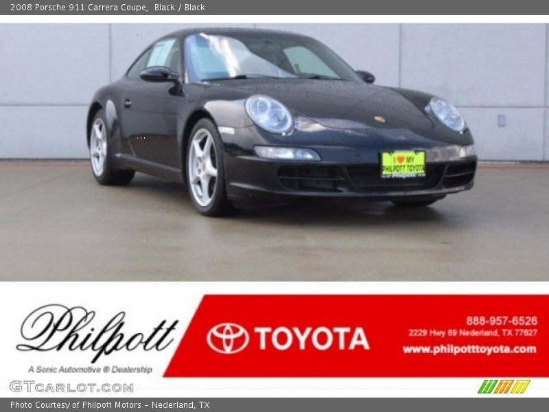 Black / Black 2008 Porsche 911 Carrera Coupe