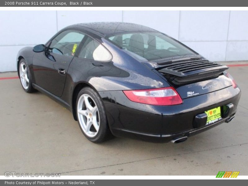 Black / Black 2008 Porsche 911 Carrera Coupe