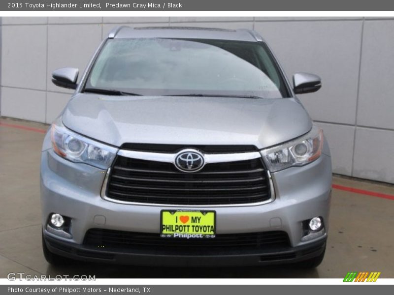 Predawn Gray Mica / Black 2015 Toyota Highlander Limited