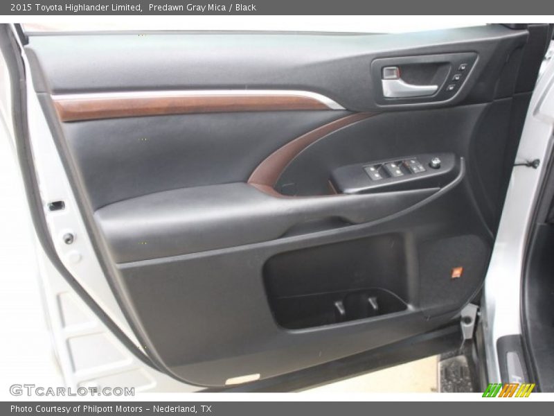 Predawn Gray Mica / Black 2015 Toyota Highlander Limited